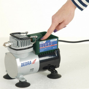 DEDRA 300W mini kompresszor airbrush készlettel, 3,5 bar, 50L-60L/min - Img 5