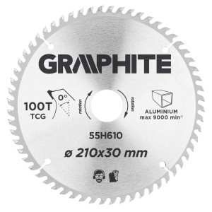 Disc circular 210 x 30 mm, 100 dinti, AL