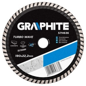 Disc diamantat 180mm, Turbo Wave