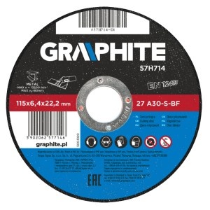 Disc polizare pentru metal 115 x 6,4 x 22 mm