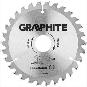 Disc pt Fierastrau debitor,carbura, 165 x 30 mm, 30 dinti, for aluminium