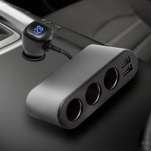 Distribuitor auto, 3 pini 2xUSB, Voltmetru - Img 4
