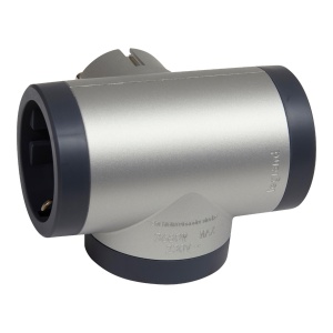 Distribuitor priza triplu 2P F, 16A, aluminiu - Img 3