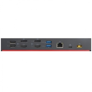 Docking Lenovo ThinkPad Hybrid model 40AF, 2 x HDMI, 2 x DisplayPort, 5 x USB-A, 2 x USB-C, LAN, second hand - Img 4