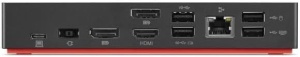 Docking Lenovo ThinkPad model 40AS, 1 x HDMI, 2 x DisplayPort, 5 x USB-A, 2 x USB-C, LAN, fara incarcator inclus, second hand