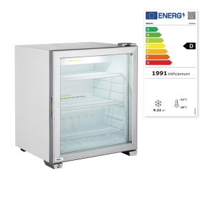 Dulap frigorific congelare cu usa din sticla, 230 W, corp inox, ARKTIC by Hendi,620x593x(h)680 mm, Clasa energetica D - Img 2