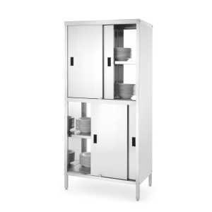 Dulap traversant cu despărțitor și ușă glisantă - înșurubat, HENDI, Kitchen Line, 800x500x(H)1800mm - Img 2