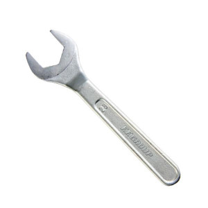 Egyszerű fix gázpalackkulcs, öntött acél, kulcs 25, 170 mm, F.F. Group - Img 2