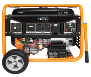 Elektromos generátor, 6000/6500W, AVR, kulcsos indítás, 15CP, Neo - Img 5