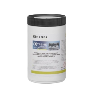 Extreme Coffee Lab NEW FORMULA pulbere de curatare profesionala pentru aparate de cafea cu filtru, HENDI, 0,75 kg