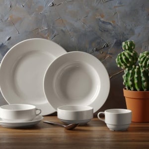 Farfurie prezentare Fine Dine, Crema 318 mm - Img 2