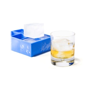 Forma din silicon durabil pentru cuburi de gheata XL, Hendi, 5x5x(H)5 cm, potrivita si pentru uz profesional
