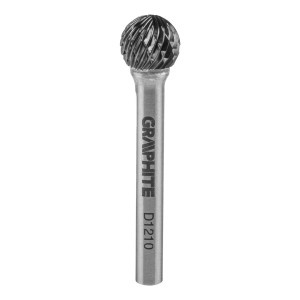 Freza rotativa din carbura HM, tip D (sferica), 12x10mm, tija 6x45mm
