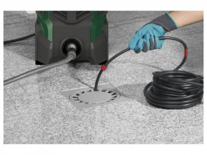 Furtun desfundat canalizari 15m, compatibil aparat spalat cu presiune, pana la 180bar, cap glont, Parkside - Img 4