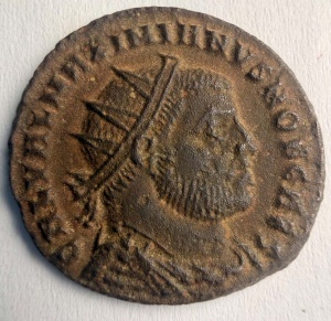 GALERIUS MAXIMIANUS - CAESAR ( 295-299 AD ) . Moneda Antica Romana