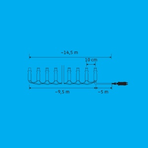 Ghirlanda LED SMART RGB, iSparkle, 96 LED, IP44 - Img 2
