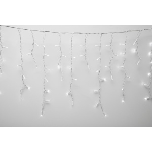 Ghirlanda luminoasa, 200 LED-uri, cablu alb, pentru utilizare în exterior - Img 1