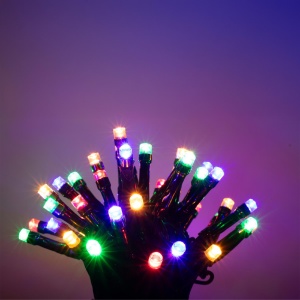Ghirlanda luminoasa cu LED-uri, 120 LED-uri, 8 pereche, temporizator, colorată, pentru exterior - Img 2