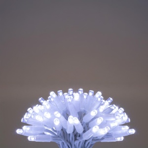 Ghirlande luminoase, 200 LED-uri, cablu alb, pentru exterior - Img 2