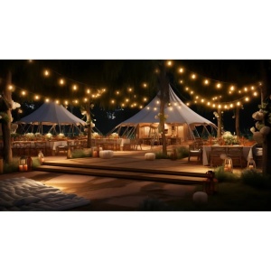 Girlanda lumini pentru gradina, terasa, 10m, 20 becuri LED cu fasung E27, Dedra - Img 2