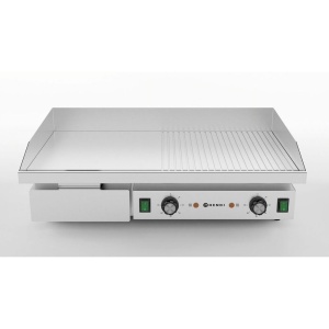 Gratar neted si striat, HENDI, 400V/4400W, 720x460x(h)241