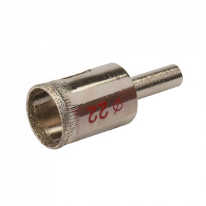 Gyémántmag 22mm lyukak kerámia csempékhez, csempékhez, csempékhez, márványhoz, üveghez, Silverline