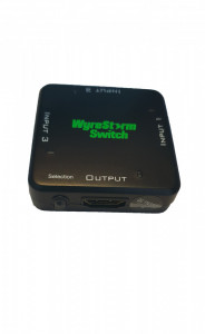HDMI 1.3 elosztó HDMI 1.3 kapcsoló, 1 bemenet, 3 kimenet, automatikus kapcsolás, tápegység nélkül, WyreStorm