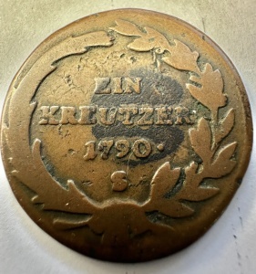 IMPERIUL AUSTRIAC - JOSEPH II - 1 KREUZER 1790