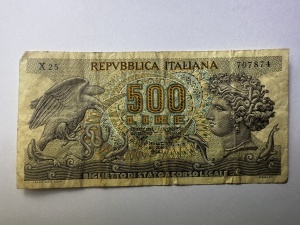 Italia - 500 lire 1970