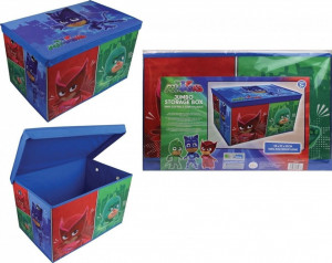 Játéktároló doboz fedéllel, 55 x 37 x 33 cm, XL, 100% polipropilén, PJMASKS - Img 2