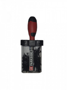 Készlet 81 darab, PH2 csavarhúzó, 50 csavar 3.9x25mm, 30 csavar 3.9x45mm, gipszkarton, doboz pánttal, Parkside