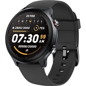 Költségvetési okosóra, FEKETE, hívás/válasz funkció, fitness, óra, érintőképernyő, óra