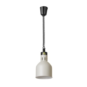 Lampa de caldura cilindrica HENDI, alba, 230V/250W, 175x(Î)250 - Img 1