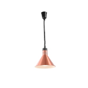 Lampa de caldura conica, finisaj cupru ø275x(H)250 mm, 230V, 250W