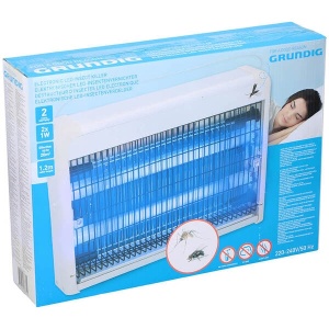 Lampa electrica pentru captura insecte, muste, tantari, fluturi, 2 x 4W, 220W, Grundig