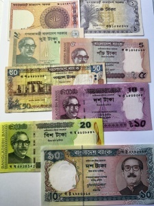 Lot Banknote din Bangladesh ( 8 piese )