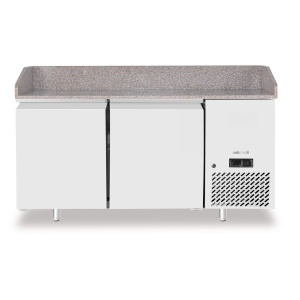 Masa racire pt pizza, blat de granit, 2 usi., Arktic, 250L, 230V/250W, 1510x800x(H)1050mm
