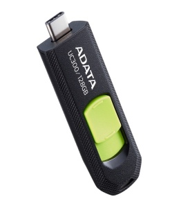 MEMORIE USB Type-C 3.2 ADATA 128 GB, retractabila, carcasa plastic, negru / verde "ACHO-UC300-128G-RBK/GN" - Img 2