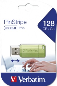 MEMORIE USB VERBATIM PINSTRIPE StoreNGo 128GB USB 2.0 VERDE "49462" - Img 4