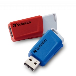 MEMORIE USB VERBATIM StoreNClick 2X32GB USB 3.0 ROSU/NEGRU "49308"