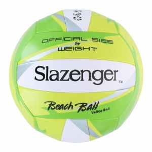 Minge volei, plaja, sintetic, Marimea 4, marime si greutate oficiala, VERDE, Slazenger