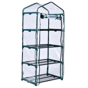 Mini sera, solar pliabil pentru balcon, terasa, spatii inguste, dimensiuni 69x49x160cm, PVC, Dedra - Img 7