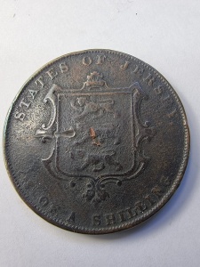 Moneda - 1/12 Shilling 1858 - State of Jersey - Victoria