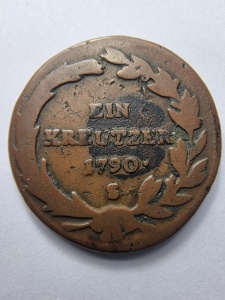 Monedă 1 Kreuzer 1790 – Joseph II – Sfântul Imperiu Roman / Dinastia Habsburgică - Img 2