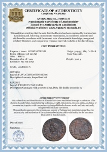 Moneda Antica Romana - CONSTANTIUS II ( 328-329 AD ) - Img 3
