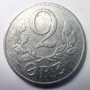 Moneda Danemarca - Ocupatie Germana -Christian X - 2 Ore 1941 - Img 2