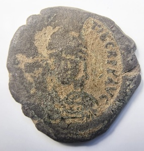 Moneda Medievala Bizantina - MAURICE TIBERIUS ( 582-602 )