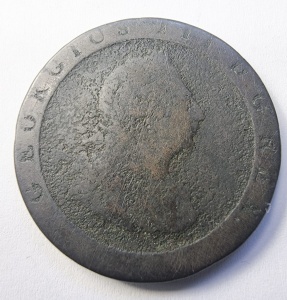 Moneda Regatul Unit - George III - Cartwheel Penny 1797