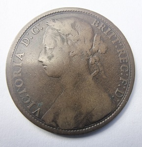 Moneda Regatul Unit - Victoria - 1 Penny 1876