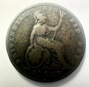 Moneda Regatul Unit - Victoria - Farthing 1839 - Img 2